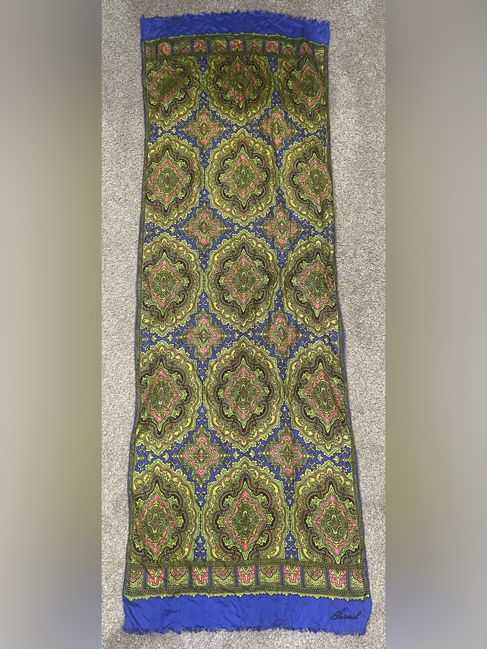 Vintage Silk Burmel Paisley Scarf